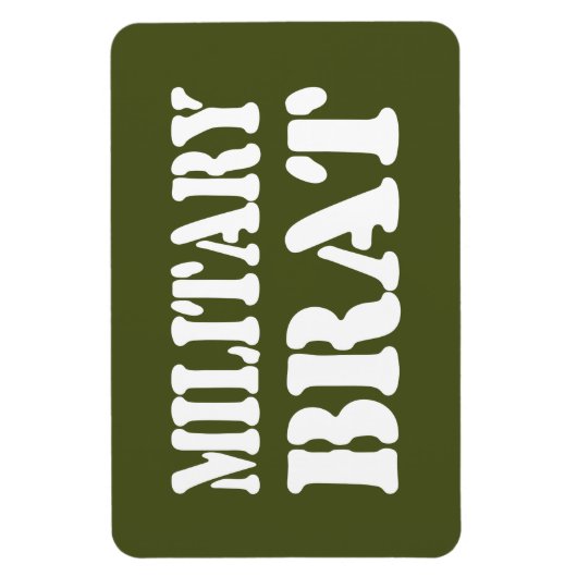 MILITAIRE BRAT MAGNEET (Verticaal)