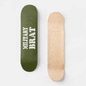 MILITAIRE BRAT PERSOONLIJK SKATEBOARD (Voorkant)