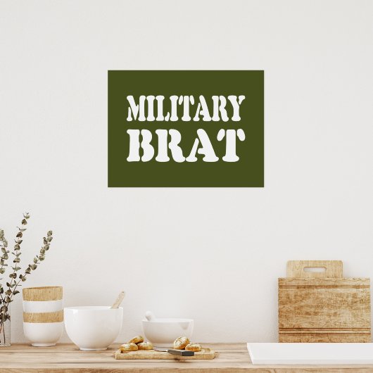 MILITAIRE BRAT POSTER (Keuken)