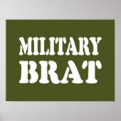 MILITAIRE BRAT POSTER (Voorkant)