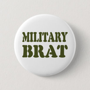 MILITAIRE BRAT RONDE BUTTON 5,7 CM