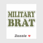 MILITAIRE BRAT STICKER (Vel)