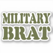 MILITAIRE BRAT STICKER (Voorkant)