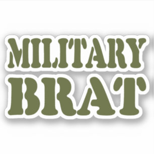 MILITAIRE BRAT STICKER