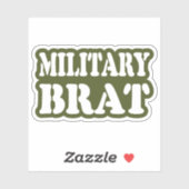 MILITAIRE BRAT STICKER (Vel)