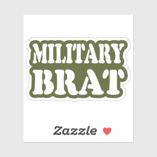 MILITAIRE BRAT STICKER (Vel)