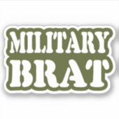 MILITAIRE BRAT STICKER (Voorkant)