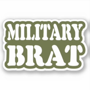 MILITAIRE BRAT STICKER