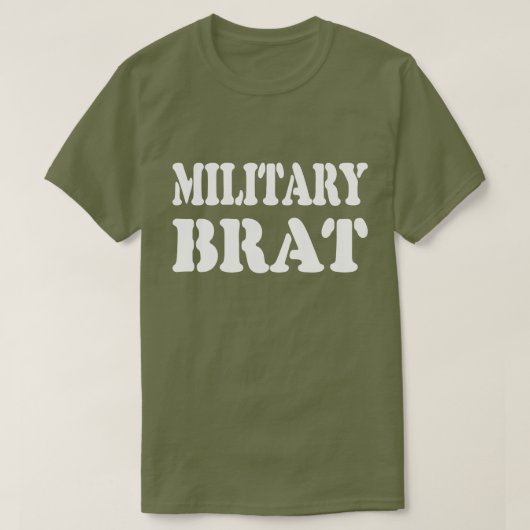 MILITAIRE BRAT T-SHIRT (Design voorkant)