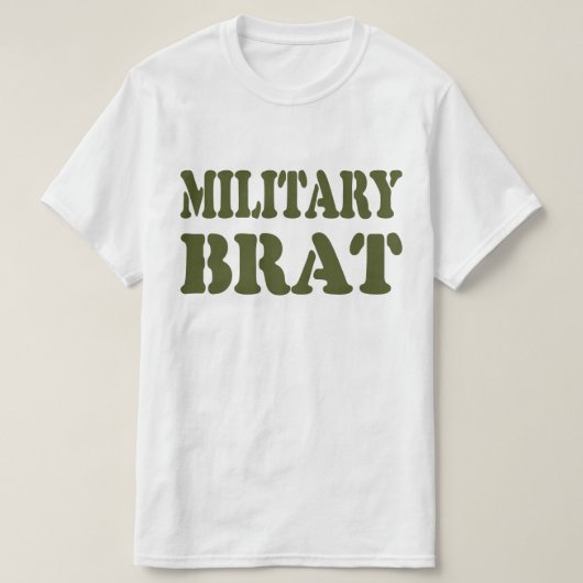 MILITAIRE BRAT T-SHIRT (Design voorkant)