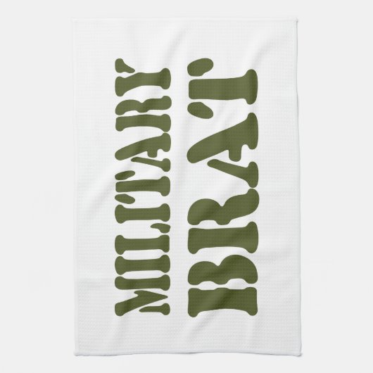 MILITAIRE BRAT THEEDOEK (Verticaal)