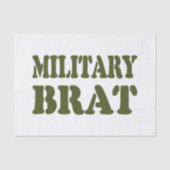 MILITAIRE BRAT TISSUEPAPIER (Voorkant)