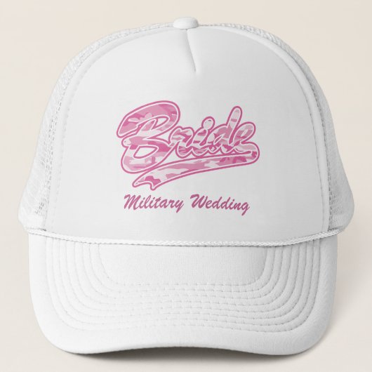 Militaire Bride/Bachelorette Trucker Pet (Voorkant)