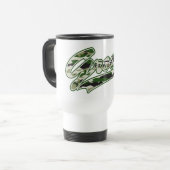 Militaire bruidegom camouflage reisbeker (Voorkant links)