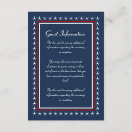 Militaire bruiloft Gast Informatie Kaarten