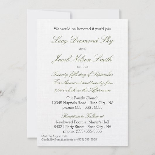 Militaire bruiloft Noite Elegant White Roses Kaart (Achterkant)