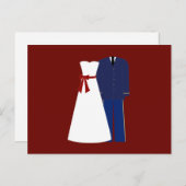 Militaire bruiloft reactie Kaarten (Voorkant / Achterkant)