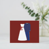 Militaire bruiloft reactie Kaarten (Staand voorkant)