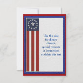 Militaire bruiloft RSVP antwoordkaart (Achterkant)