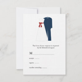 Militaire bruiloft RSVP Kaarten