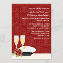 Militaire bruiloft uitnodigingen