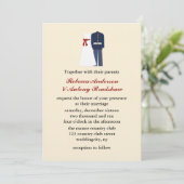 Militaire bruiloft uitnodigingen (Staand voorkant)