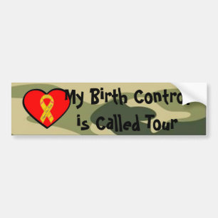 Militaire Bumpersticker ter bestrijding van de geb