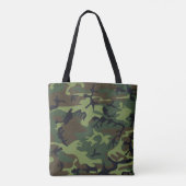 Militaire Camo Camouflage Tote Bag (Achterkant)