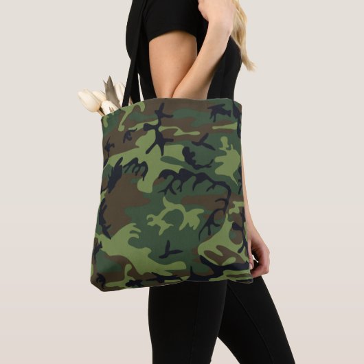 Militaire Camo Camouflage Tote Bag (Dichtbij)