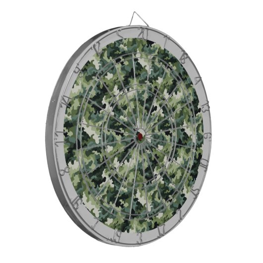Militaire Camo Dartboard Dartbord (Voorkant Links)