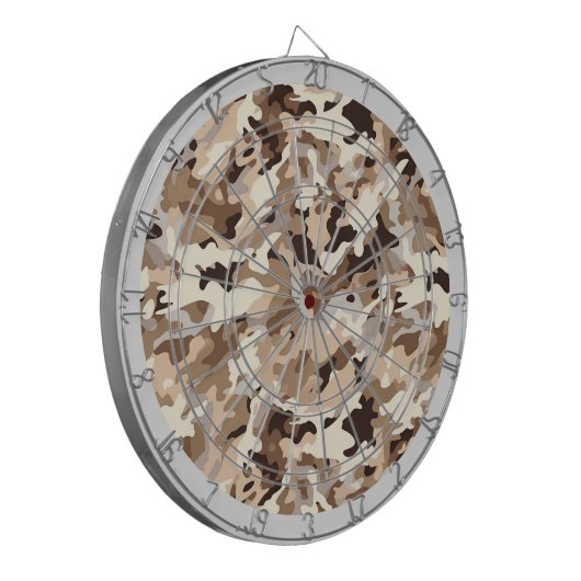 Militaire Camo Dartboard Dartbord (Voorkant Links)