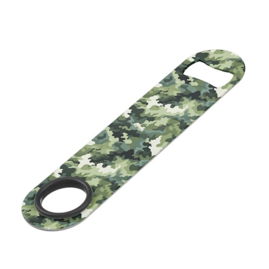 Militaire Camo flesopener Speed Flessenopener (Achterkant Gekanteld)