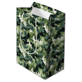 Militaire Camo Gift Bag Medium Cadeauzakje (Achterkant Gekanteld)