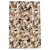 Militaire Camo Gift Bag Medium Cadeauzakje (Voorkant)