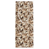 Militaire Camo Gift Bag Wijn Cadeautas (Achterkant)