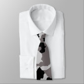 Militaire Camo Gray Camouflage Stropdas (Gebonden)