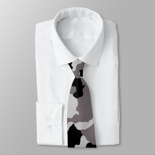 Militaire Camo Gray Camouflage Stropdas (Gebonden)