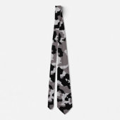 Militaire Camo Gray Camouflage Stropdas (Achterkant)