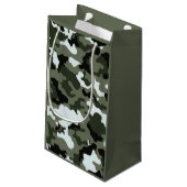 Militaire Camo Kleine Gift Bag Klein Cadeauzakje (Achterkant Gekanteld)