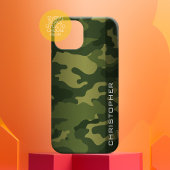Militaire Camo Pattern Green met naam Case-Mate iPhone Case