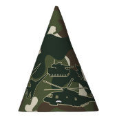 Militaire Camo Tank Jet Helikopter Boys Party Pett Feesthoedjes (Rechts)