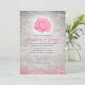 Militaire Camo Wedding Invitations Trendy Floral Kaart (Staand voorkant)