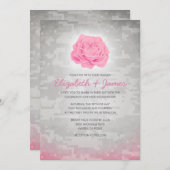 Militaire Camo Wedding Invitations Trendy Floral Kaart (Voorkant / Achterkant)