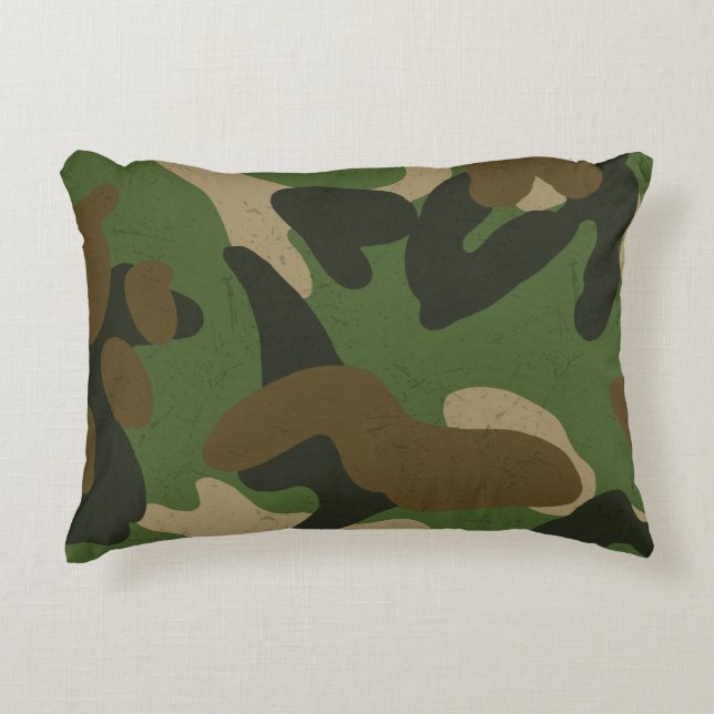 Militaire Camouflage Accent Kussen (Voorkant)