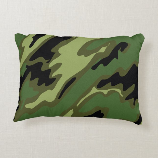 Militaire Camouflage Accent Kussen (Achterkant)