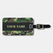 Militaire Camouflage Bagagelabel (Voorkant horizontaal)