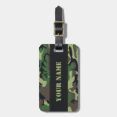 Militaire Camouflage Bagagelabel (Voorkant verticaal)