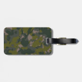 Militaire camouflage bagagelabel (Achterkant horizontaal)