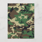 Militaire Camouflage Briefkaart (Voorkant)