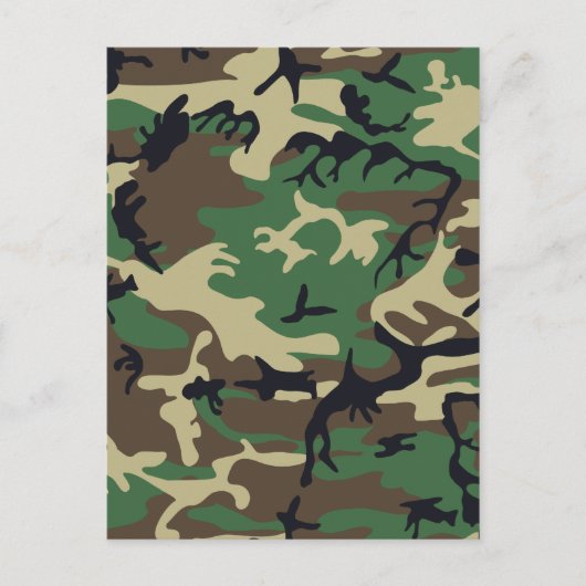 Militaire Camouflage Briefkaart (Voorkant)